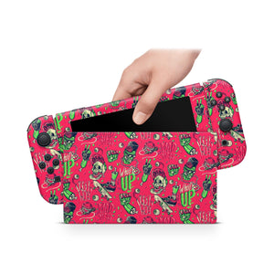 Nintendo Switch Skin Decal For Console Joy-Con And Dock Graffiti Skulls - ZoomHitskin