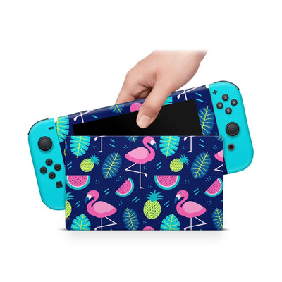 Nintendo Switch Skin Decal For Console Joy-Con And Dock Jungle Bird - ZoomHitskin