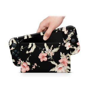 Nintendo Switch Skin Decal For Console Joy-con And Dock Lotus Rosemary - ZoomHitskin