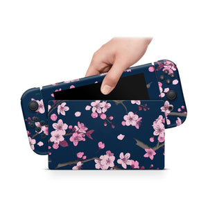 Nintendo Switch Skin Decal For Console Joy-Con And Dock Navy Orient - ZoomHitskin