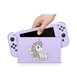 Nintendo Switch Skin Decal For Console Joy-Con And Dock Pony Unicorn - ZoomHitskin