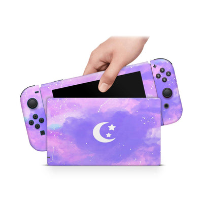 Nintendo Switch Skin Decal For Console Joy-Con And Dock Starry Night - ZoomHitskin