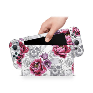 Occult Roses Nintendo Switch Skin Decal For Console Joy-Con And Dock - ZoomHitskin