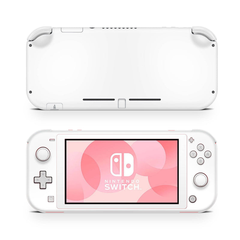 Nintendo Switch Lite Skin Decal For Game Console White Plain - ZoomHitskin