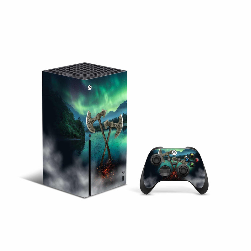 Viking Skin Decal For Xbox Series X Console And Controller , Full Wrap Vinyl For Xbox Series X - ZoomHitskin