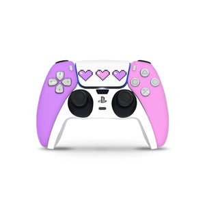 Hearts Gaming Skin Decal For PS5 Playstation 5 Controller , Full Wrap Vinyl For PS5 Dualshock - ZoomHitskin