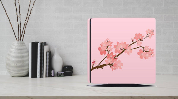 Pink Cherry Bloom Orient PS4 Skin Decal For Playstation 4 Console - ZoomHitskin