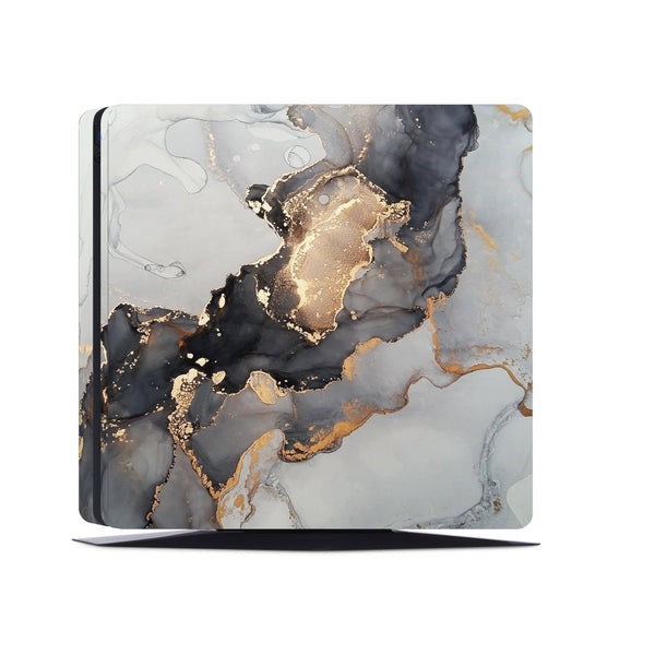 PS4 Skin Decals - Marble Gold - Full Wrap Sticker - ZoomHitskin