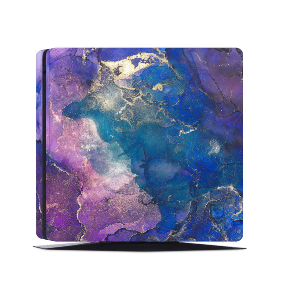 PS4 Slim Pro Fat Playstation 4 Console Skin Decal Sticker Liquid Blue - ZoomHitskin