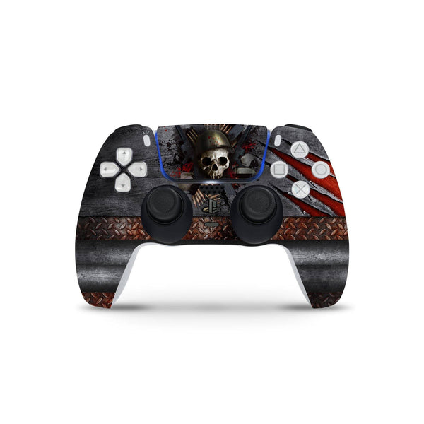 Skull Metal Skin Decal For PS5 Playstation 5 Console And Controller , Full Wrap Vinyl For PS5 - ZoomHitskin