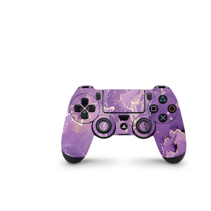 Full Cover Skin Decal Sticker For PS4 Regular Slim Pro Controller Lavender Rock Design - ZoomHitskin