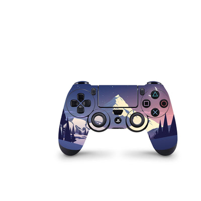 Full Cover Skin Decal Sticker For PS4 Regular Slim Pro Controller Winter Montain - ZoomHitskin