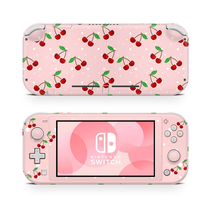 Nintendo Switch Lite Skin Decal For Game Console Scarlet Cherries - ZoomHitskin