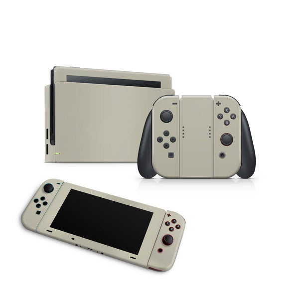 Nintendo Switch Skin Decal For Console Joy-Con And Dock Natural Solid - ZoomHitskin