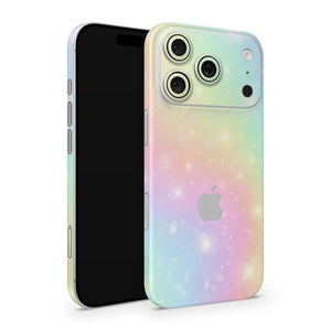 Rainbow Dream iPhone 17 Pro Skin | Pastel Vinyl Wrap – Girly Aesthetic Phone Cover