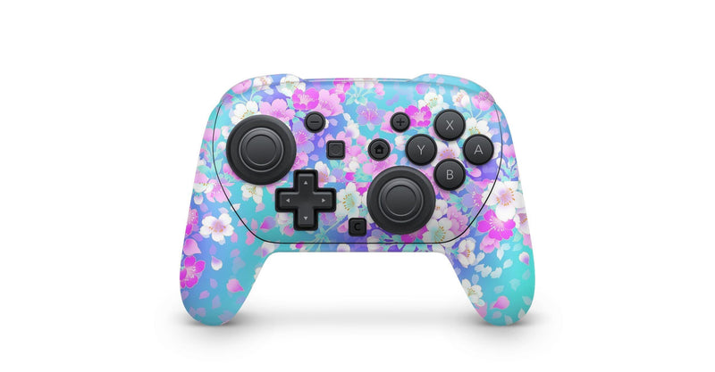Nintendo Switch 2 Pro Controller Skin Bloom Sakura Wrap Cover