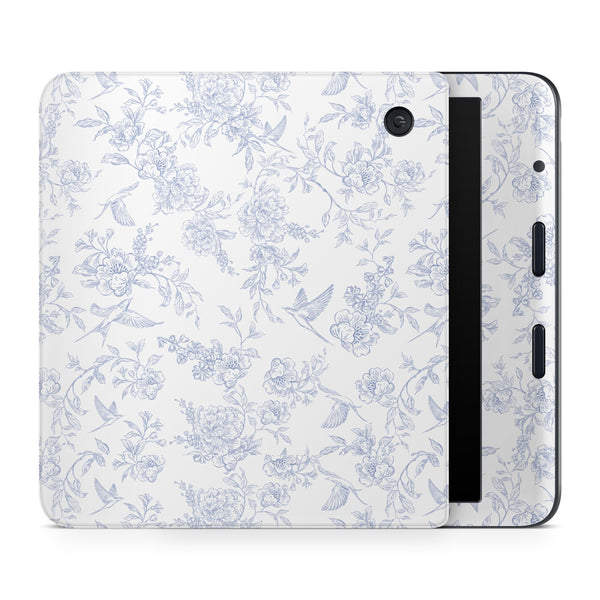 Blue Toile Garden Kobo Skin Decals - ZoomHitskins