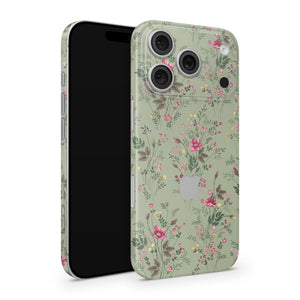 Foliage iPhone Skin – Green Floral Full Cover Wrap | Premium 3M Vinyl