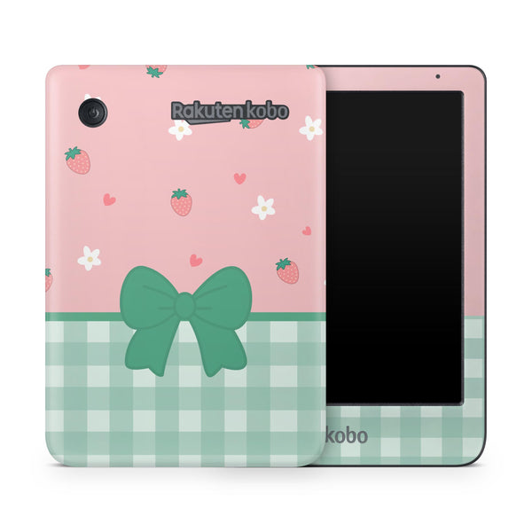 Strawberry Bow Bliss Kobo Skin Decals - ZoomHitskins