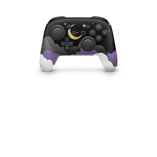 Nintendo Switch 2 Pro Controller Skin Moon Black Wrap Cover