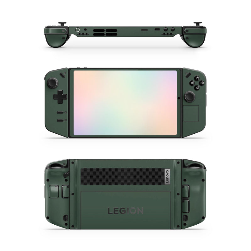 Lenovo Legion go 2 skin decal dark green 3m vinyl decal 
thumb grips available mushroom
