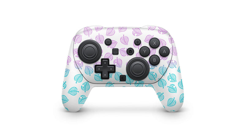 Nintendo Remote Control Wraps Nintendo Switch 2 Pro Controller Skin Pastel Leaves Wrap Cover ...