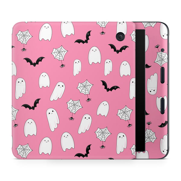 CUTE PINK HALLOWEEN GHOST KOBO SKIN DECALS - ZoomHitskins