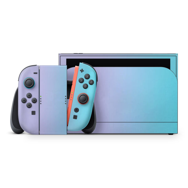 Nintendo Switch 2 Skin – Pastel Aurora Gradient Full Wrap Cover - ZoomHitskins