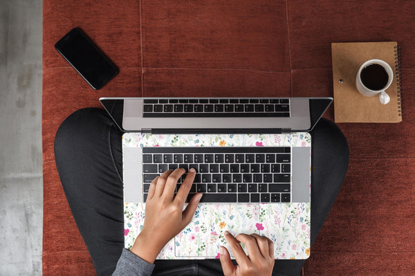 MacBook Skin Sticker Field Floral Laptop 3M Decal Vinyl Wrap - ZoomHitskins