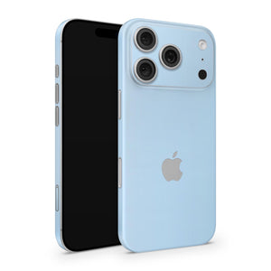Baby Blue iPhone Skin – Solid Color Full Cover Wrap | Premium 3M Vinyl