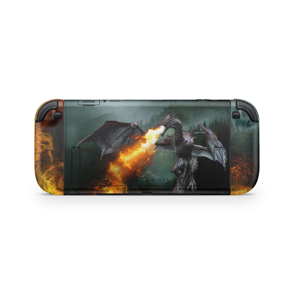 Nintendo Switch 2 Skin – Fire Dragon Full Wrap Cover - ZoomHitskins
