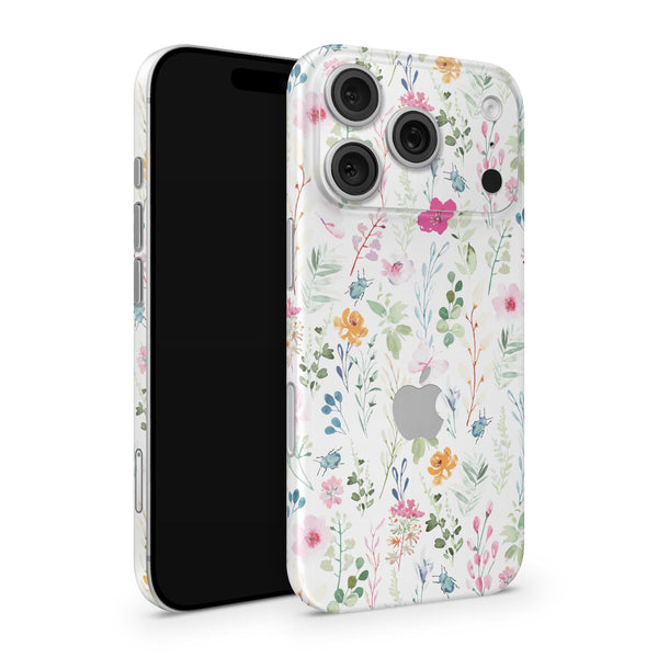White Garden iPhone Skin Wrap – Full Cover Phone Skin Decal | Premium 3M Vinyl