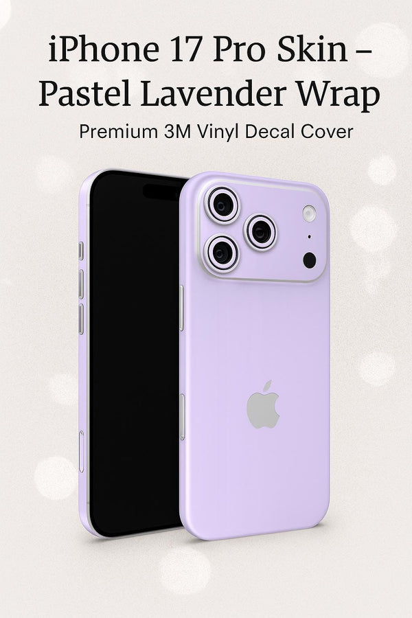 Pastel Lavender iPhone Skin Wrap – Full Cover Phone Skin Decal | Premium 3M Vinyl