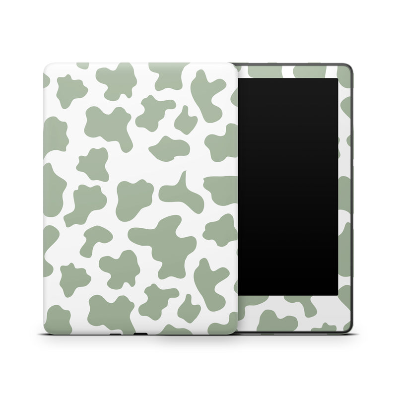 Kindle Amazon Skin Decals - Green cow - Wrap Vinyl Sticker