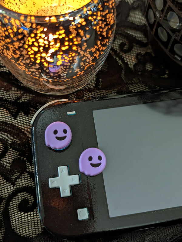 2pc Switch Thumb Grips - Phantom Purple Cap Joy Con Grip For all Nintendo Switch