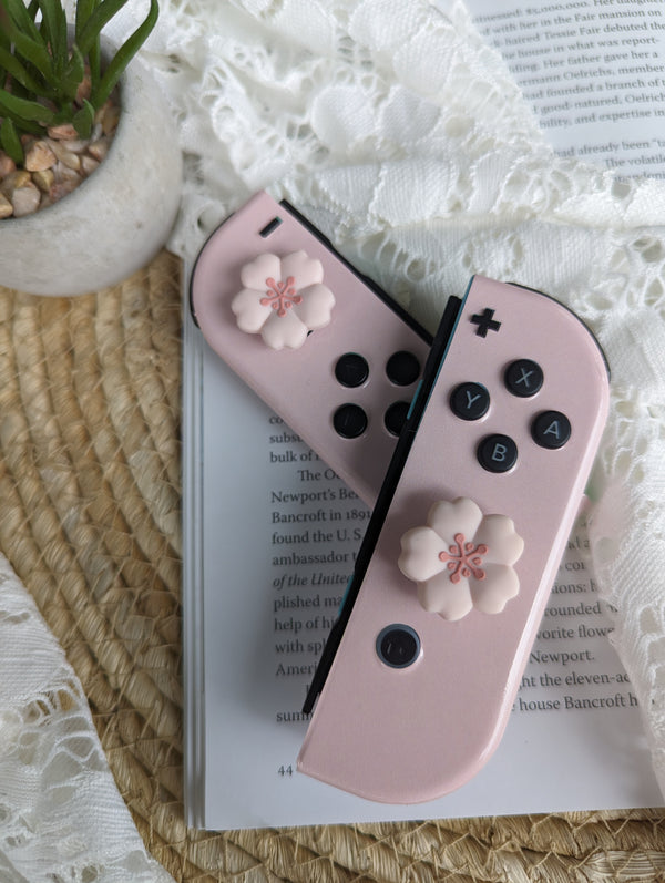 2pc Switch Thumb Grips - Sakura - Cap Joy Con Grip For all Nintendo Switch