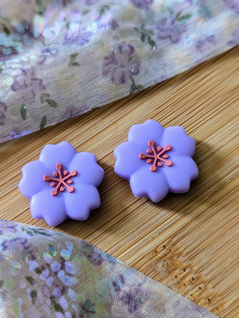 2pc Switch Thumb Grips - Lavender Bloom - Cap Joy Con Grip For all Nintendo Switch