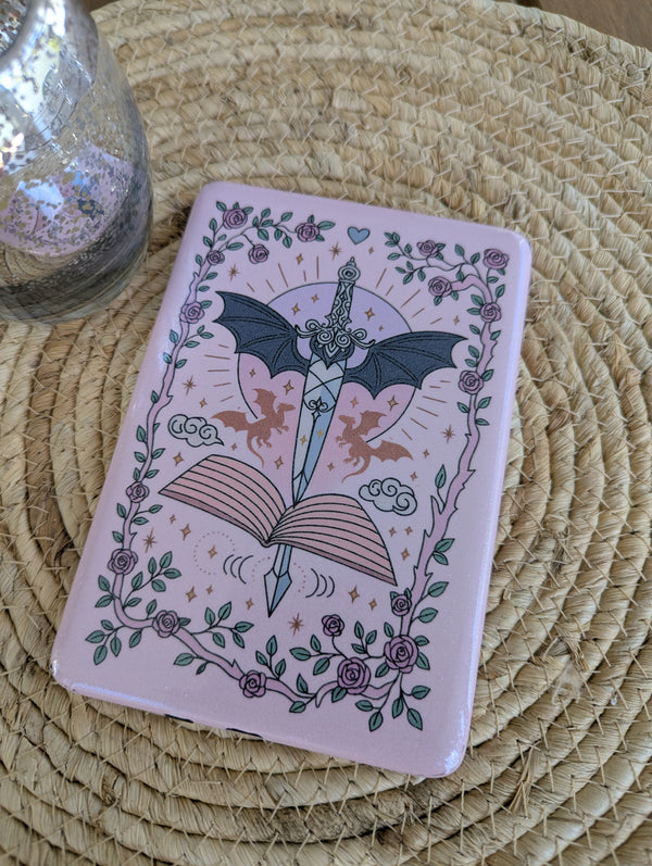 Imagination Kindle Skin Pink Dragon Decals Full Wrap