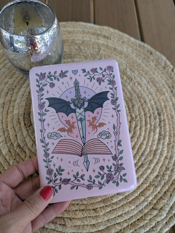 Imagination Kindle Skin Pink Dragon Decals Full Wrap