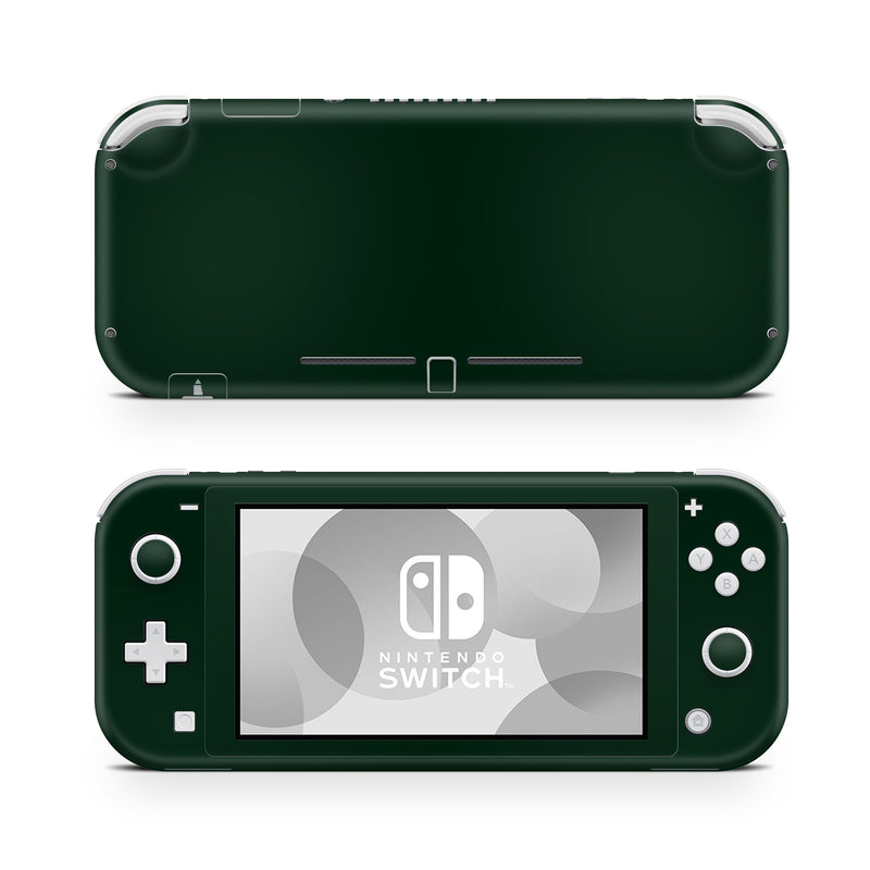 Nintendo Switch Lite Skin Decals - Dark Green  - Wrap Vinyl Sticker