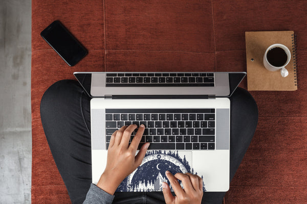 MacBook Skin Sticker Serenity Mountain Forest Laptop 3M Decal Vinyl Wrap - ZoomHitskins