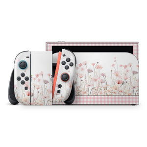 Nintendo Switch 2 Skin – Blush Meadow Bloom Wrap | 3M Vinyl Full Wrap Decal