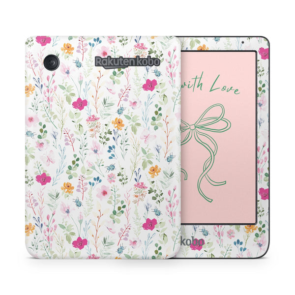 Wildflower Garden Watercolor Kobo Skin Decals - ZoomHitskins