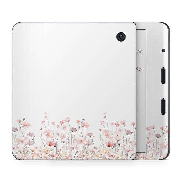 Blush Wildflower Border Kobo Skin Decals - ZoomHitskins