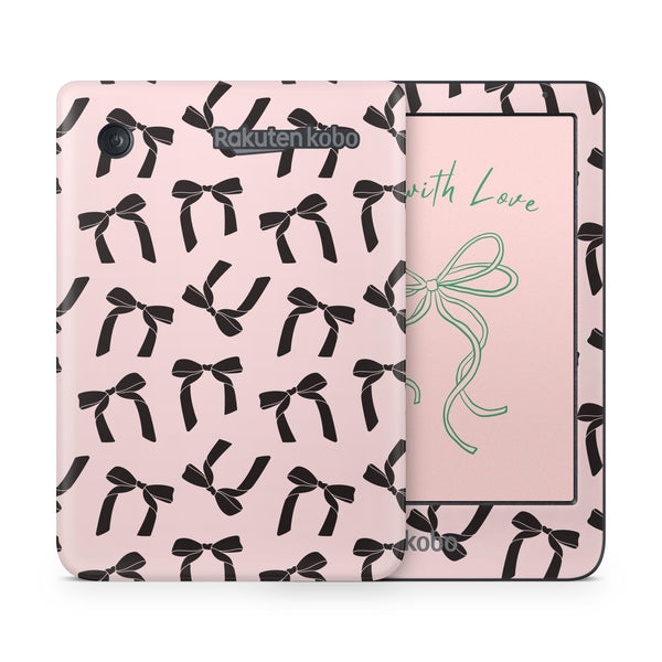 Chic Noir Bow Kobo Skin Decals - ZoomHitskins