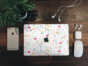 Field Floral Compatible MacBook Skin: Vinyl Decal Sticker
