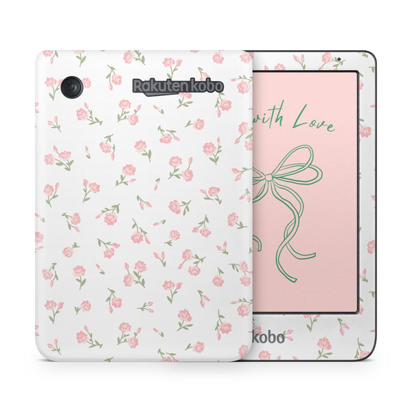 Soft Pink Mini Rose Kobo Skin Decals - ZoomHitskins