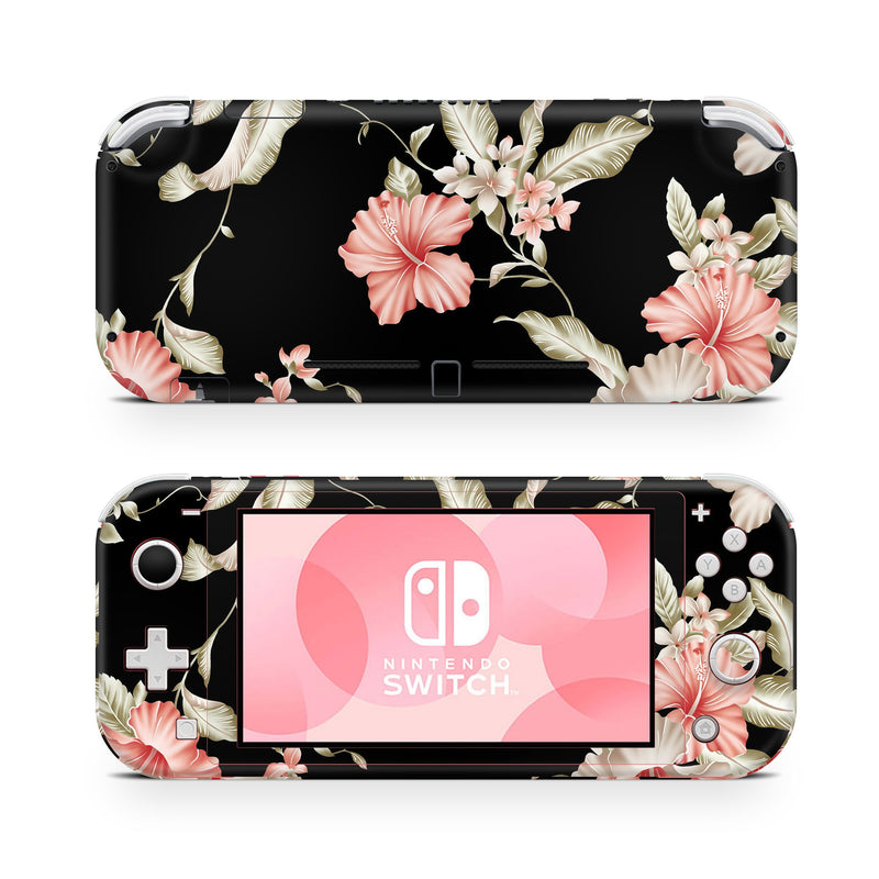 Nintendo Switch Lite Skin Decal For Game Console Magnolia Hibiscuses