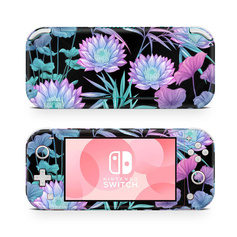 Nintendo Switch Lite Skin Decal For Console Neon Bouquet