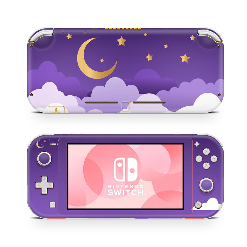 Nintendo Switch Lite Skin Decal For Game Console Moon Star Fluffy